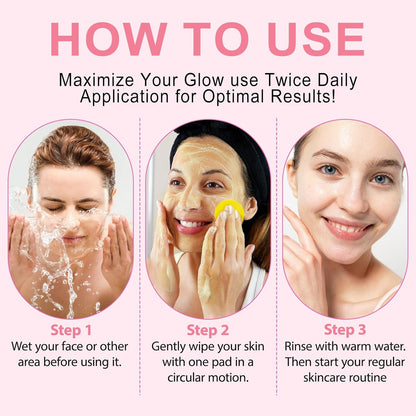 Kurkuma Kojic Acid Reinigingspads – Voor een Stralende, Gezonde Huid!